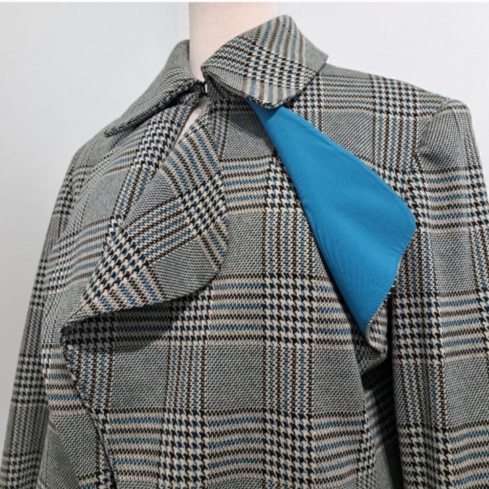 Anne Klein Open Front Houndstooth Blazer Jacket Sz 14 NWT - Picture 6 of 11